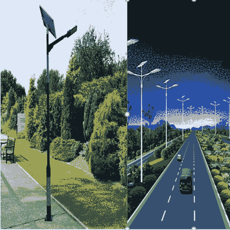 太陽能LED路燈款式新穎現貨供應-廠家直銷道路照明太陽能路燈