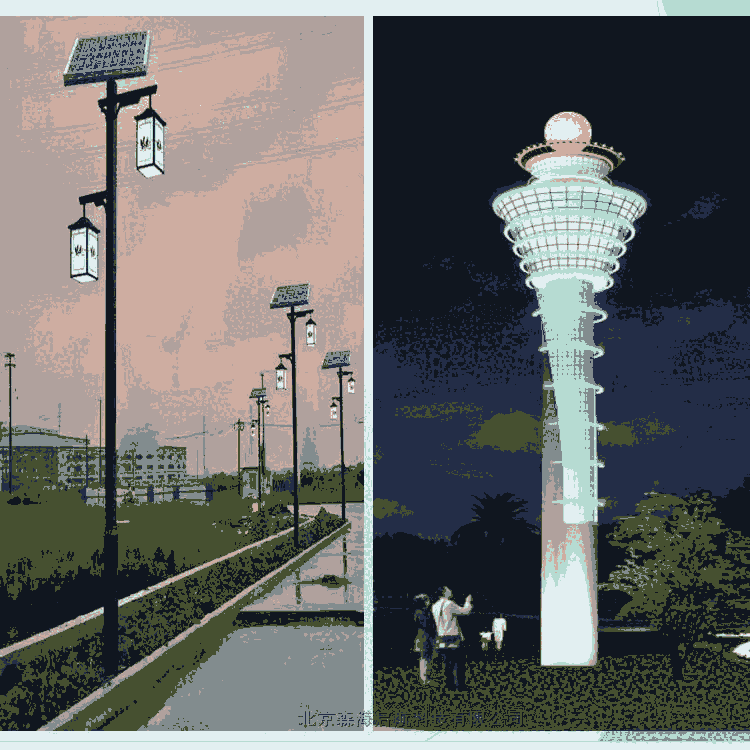 市電互補路燈安裝方便質量合格