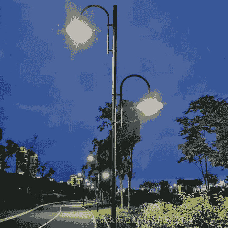 公園景觀亮化LED路燈照明工程 可來圖設計加工生產